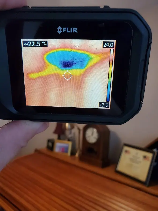 Thermal imaging inspection for water damage in Dracut