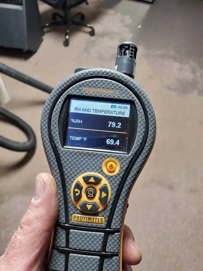 Moisture meter humidity assessment for Mold Remediation & Removal in Dracut